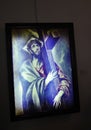 El Greco birthplace House Museum Painting from Fodele in Crete island of Greece