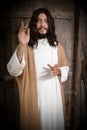 Jesus Christ preaching Royalty Free Stock Photo