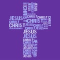 Jesus Christ Purple cross