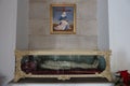 Jesus Christ reclining in the San Lorenzo Martir Church, 16th century. Busot, Alicante, Spain