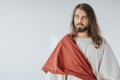Jesus Christ in robes Royalty Free Stock Photo