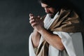 Jesus Christ in robes Royalty Free Stock Photo