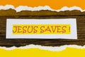 Jesus Christ saves spiritual salvation forgiveness Christian religion