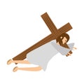 jesus christ second fall via crucis station