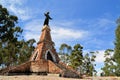 Jesus Christ statue on tower against sky, Sucre Royalty Free Stock Photo