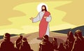 Jesus Christ vector illustration scene