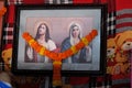 Jesus Christ and the Virgin Mary, Candolim Beach Bar, Goa, India Royalty Free Stock Photo