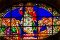 Jesus Mary Disciples Stained Glass Duomo Cathedral Florence Ital