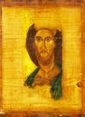 Jesus Christ wood painting Royalty Free Stock Photo