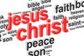 Jesus Christ Word Cloud Concept Royalty Free Stock Photo