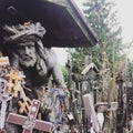 Jesus Crise Hill of crosses Royalty Free Stock Photo