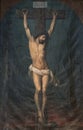 Jesus on the cross. Royalty Free Stock Photo