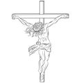 Jesus On The Cross. Crucifixion Of Jesus On The Cross