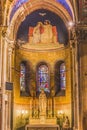 Mary Chapel Fresco Saint Paul Church Nimes Gard France