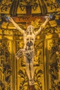 Jesus Crucifix Altar Basilica Saint Catherine Church Honfluer France