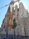 View of amazing unique Sagrada Familia, Barcelona,Spain