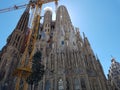 View of amazing unique Sagrada Familia, Barcelona,Spain