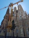 View of amazing unique Sagrada Familia, Barcelona,Spain