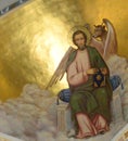 Jesus & devil. Dome of Savior of Ascension church.