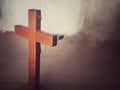Jesus died on the cross to save mankind from original sin and death. He is no longer on the cross, but has passed through it. He Royalty Free Stock Photo