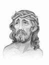 Jesus digital pencil sketch