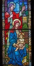Jesus Family Stained Glass Church Saint Augustine Florida Royalty Free Stock Photo