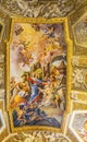 Jesus Fresco Ceiling Santa Maria Maddalena Church Rome Italy