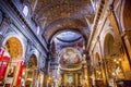 Jesus Fresco Dome Ceiling Santa Maria Maddalena Church Rome Ita Royalty Free Stock Photo