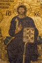 Jesus fresco from Hagia Sophia in Istanbul, Turkey