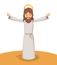 Jesus god cartoon design