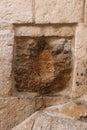 Jesus Hand Imprint - Via Dolorosa, Jerusalem Royalty Free Stock Photo