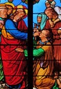 Jesus heals a blind man Royalty Free Stock Photo