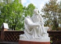 Jesus and holy Mary statue, Lithuania Royalty Free Stock Photo