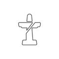 Jesus icon. Brasilian travel architecture symbol