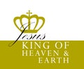 Jesus King of Heaven and Earth Calligraphy