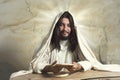 Jesus at Last Supper Royalty Free Stock Photo