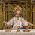 Jesus during the Last Supper Royalty Free Stock Photo