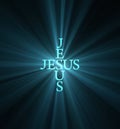 Jesus light cross light flare Royalty Free Stock Photo