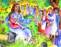 Jesus and the Little Children | Bible Children