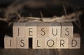 Jesus is Lord Spelled in Blocks