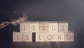 Jesus is Lord Spelled in Blocks