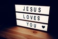 Jesus loves you Royalty Free Stock Photo