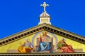 Jesus Mosaic Facade Papal Basilica Paul Beyond Walls Rome Italy Royalty Free Stock Photo