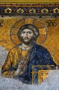 Jesus mosaic in Hagia Sophia (Aya Sofya) Royalty Free Stock Photo
