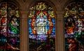 Jesus, Moses and Saint Paul - Stained Glass Royalty Free Stock Photo