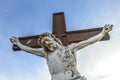 Jesus Nailed to a Cross, Crucifixion Royalty Free Stock Photo