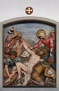 Jesus is nailed to the cross, 11th Stations of the Cross