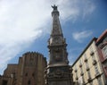 San Domenico Maggiore square to Naples in Italy.