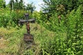 Jesus on the old village Cemetery, Czech Republic Royalty Free Stock Photo