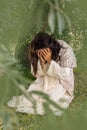 Jesus praying in agony Royalty Free Stock Photo